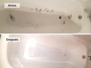 restauracion corrosión en bañera cuidacasa
