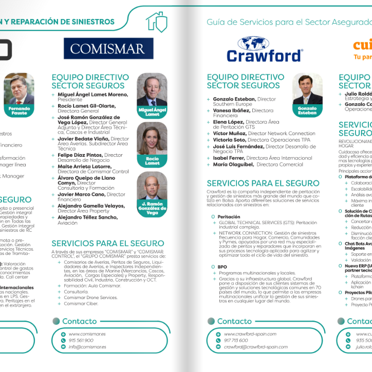 Cuidacasa en el sector asegurador Cuidacasa en la Guía de Servicios del Sector Asegurador