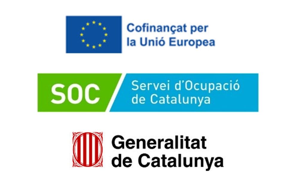 Cuidacasa_SOC_UE_Generalitat_Logos Cuidacasa participa en el programa de empleo inclusivo del SOC cofinanciado por el FSE+. Formación, oportunidades reales y compromiso social en el sector.
